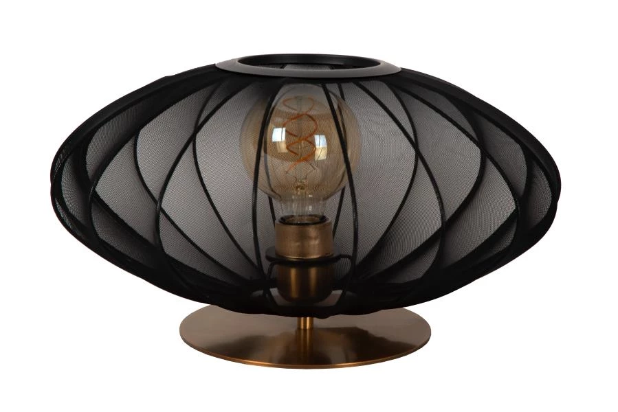 Lucide CORINA - Lampe de table - Ø 40 cm - 1xE27 - Noir - détail